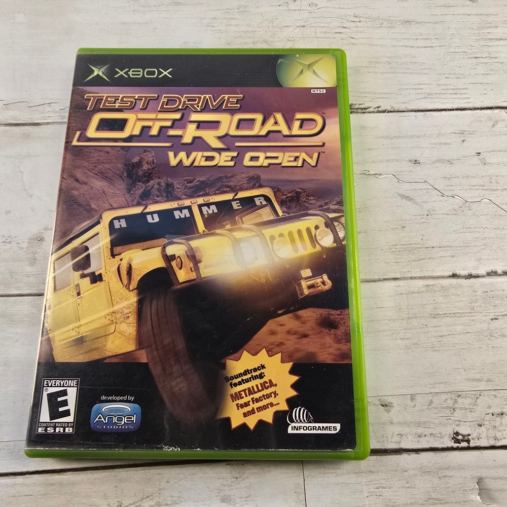 Test Drive Off-Road Wide Open Original Xbox Game Metallica Soundtrack CIB